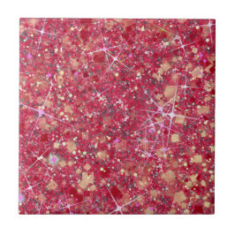 ラビダマゼンタピンクカラーフェイクグリッター無地の タイル