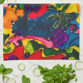 ラビチュドディッシュタオル乱雑 キッチンタオル (折り畳み)