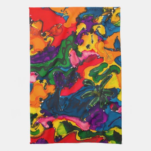 ラビチュドディッシュタオル乱雑 キッチンタオル (縦)