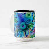 ラビチュードコーヒーマグ風 ツートーンマグカップ (正面左)