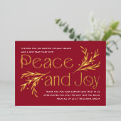 ラビッシュソイラエフォイル会社ビジネスホリデーカード 箔シーズンカード (立ち正面)