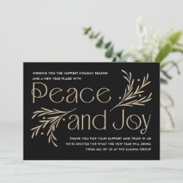 ラビッシュソイレ編集可能カラーホリデーカード 招待状