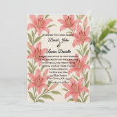 ラビッシュリリーフォト結婚式招待状 招待状 (スタンド正面)