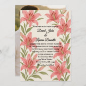 ラビッシュリリーフォト結婚式招待状 招待状 (正面/裏面)