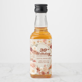 ラビッシュ秋銅赤面ブルゴーニュ30歳の誕生日 リキュールボトルラベル