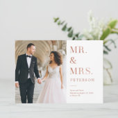 ラビッシュ結婚グロー発表バラ金ゴールド サンキューカード (スタンド正面)