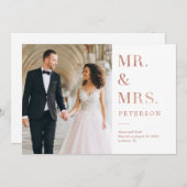 ラビッシュ結婚グロー発表バラ金ゴールド サンキューカード (正面/裏面)