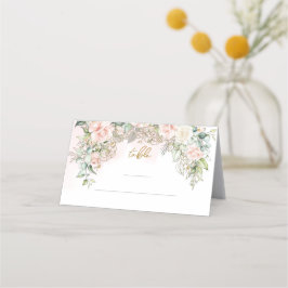 ラビッシュ赤面バラ結婚ブーケ座席表 プレイスカード