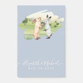ラビッツ結婚カップルカントリーガーデン ポストイット (正面)