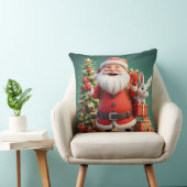 ラビットと共にプレゼントするサンタクロース クッション (椅子)