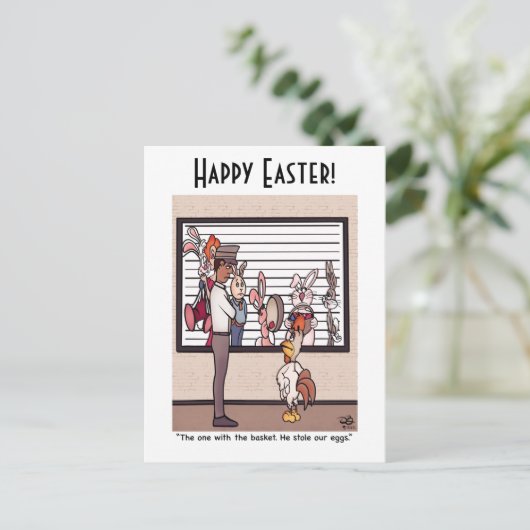 ラビットを使ったポストカード ポストカード (スタンド正面)