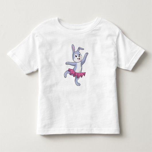 ラビットアズバレリーナ トドラーTシャツ (正面)