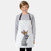 ラビットアットクリケットウィズクリケットこうもり エプロン (着用した状態)