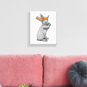 ラビットアットクリケットウィズクリケットこうもり キャンバスプリント (インサイチュ (リビング))