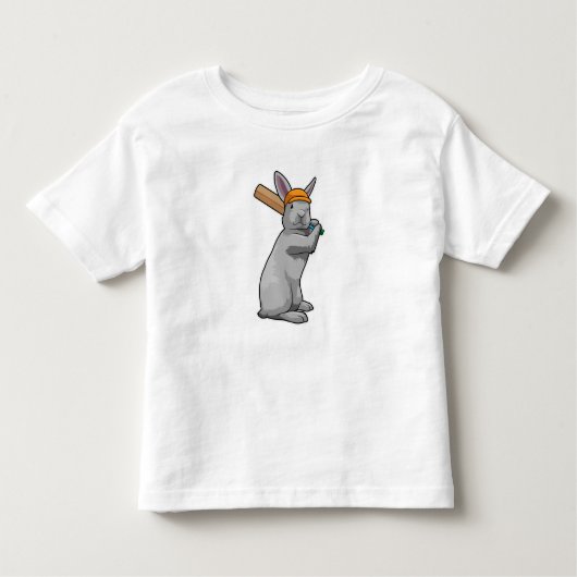 ラビットアットクリケットウィズクリケットこうもり トドラーTシャツ (正面)