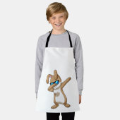 ラビットアットヒップホップダンスダブ エプロン (着用した状態)