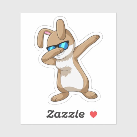 ラビットアットヒップホップダンスダブ シール (シート)