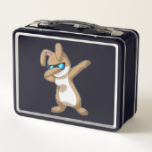 ラビットアットヒップホップダンスダブ メタルランチボックス (裏面)