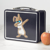 ラビットアットヒップホップダンスダブ メタルランチボックス (インサイチュ)