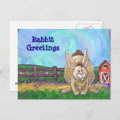 ラビットアニマルパレーズ書物 ポストカード (正面/裏面)
