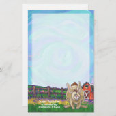 ラビットアニマルパレーズ書物 便箋 (正面/裏面)