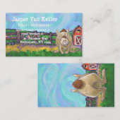 ラビットアニマルパレーズ書物 名刺 (正面/裏面)