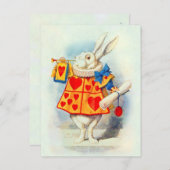 ラビットアリスワンダーランド~ポストカード/招待状 インビテーションポストカード (正面/裏面)