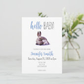 ラビットアンドバニーベビーシャワー招待状 招待状 (スタンド正面)