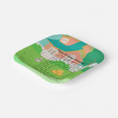 ラビットアンドヘイ誕生日迷路紙プレート 子供へ ペーパープレート (傾斜あり)