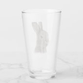 ラビットアートガラスカップ タンブラーグラス (裏面)