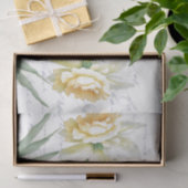 ラビットイエローダッフォディル花フランスの台本クラフト 薄葉紙 (ギフト)