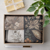 ラビットインラインアートコラージュ1デコページ紙 薄葉紙 (ギフト)