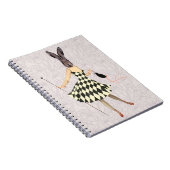 ラビットイン白黒ドレス2 ノートブック (右側)