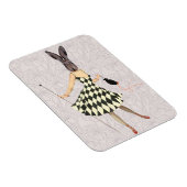 ラビットイン白黒ドレス2 マグネット (右側)