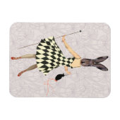 ラビットイン白黒ドレス2 マグネット (横)