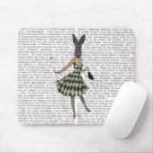 ラビットイン白黒ドレス マウスパッド (マウス)