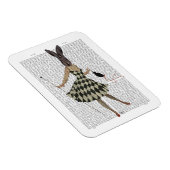 ラビットイン白黒ドレス マグネット (右側)