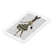 ラビットイン白黒ドレス マグネット (左側)