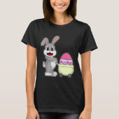 ラビットイースターイースターエッグショッピング Tシャツ (正面)