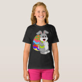 ラビットイースターイースターエッグバックパック Tシャツ (正面フル)
