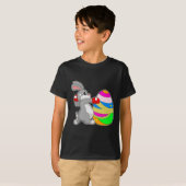 ラビットイースターイースターエッグボクシング Tシャツ (正面フル)