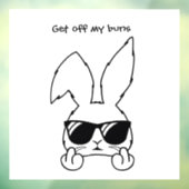 ラビットウおもしろいィンドウデカール ウィンドウサイン (シート3)