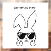 ラビットウおもしろいィンドウデカール ウィンドウサイン (シート2)