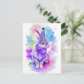 ラビットウォーターカラーポートレート2 シーズンポストカード (スタンド正面)