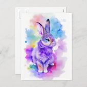 ラビットウォーターカラーポートレート2 シーズンポストカード (正面/裏面)