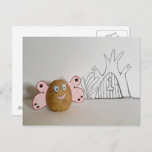 ラビットウッドのポテトフェアリー その1 ユニークなポストカード ポストカード (正面/裏面)