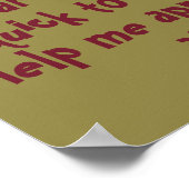 ラビットウッドランドキッズクリスチャン祈りの言葉オングリーン | ポスター (角)