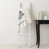 ラビットオンホワイトダマスク シェルパブランケット (インサイチュ)