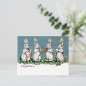 ラビットカルテットヴィンテージイースター シーズンポストカード (スタンド正面)