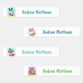 ラビットキツネカスタムフウパーソナライズされたル名 ラベル